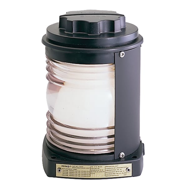 Blk Plastic Wht Masthead Light